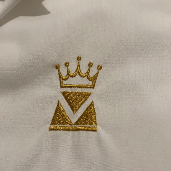 Bob Mackie button up white blouse - Picture 7 of 7